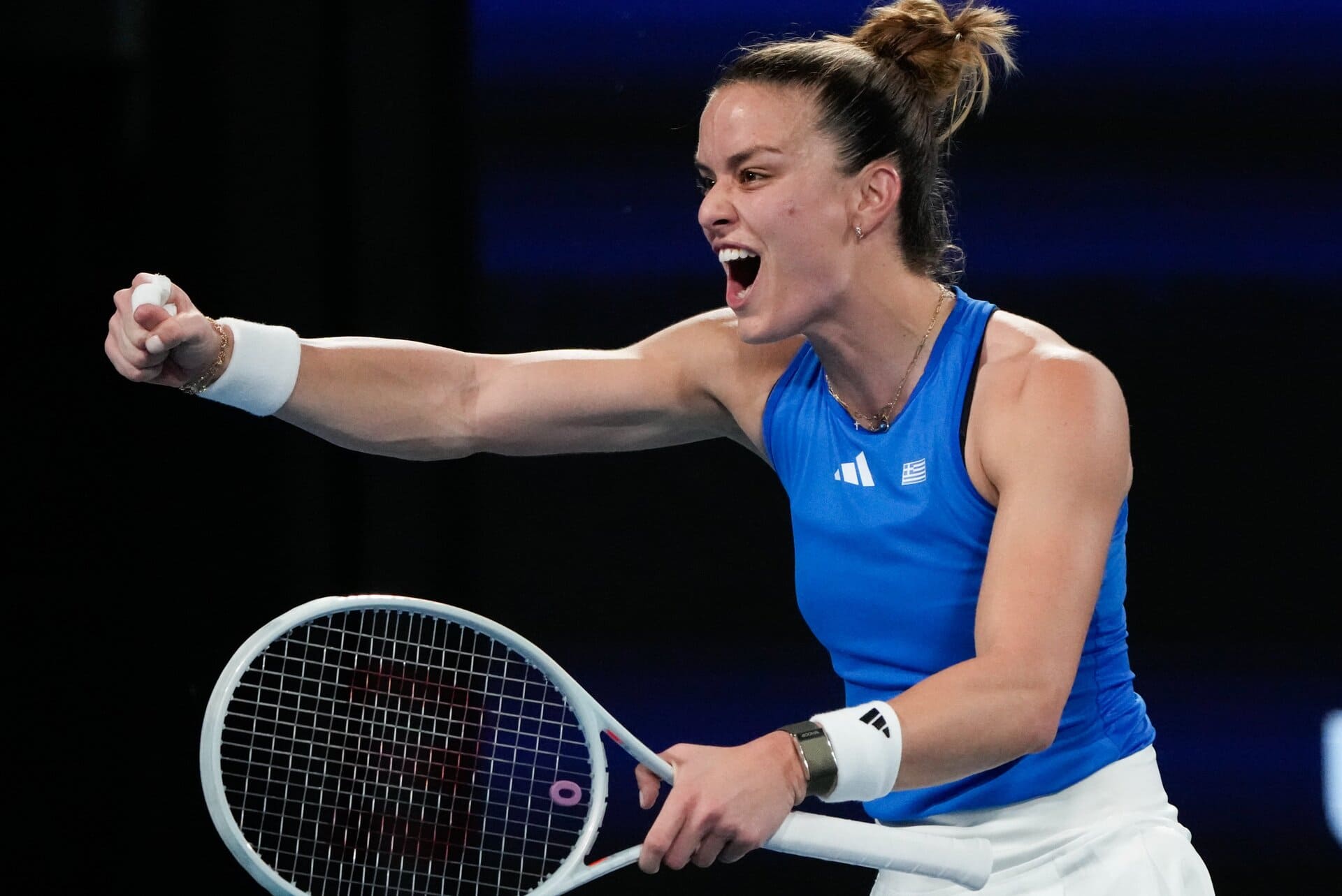 Maria Sakkari arrasa e aproxima Grécia das meiasfinais da United Cup